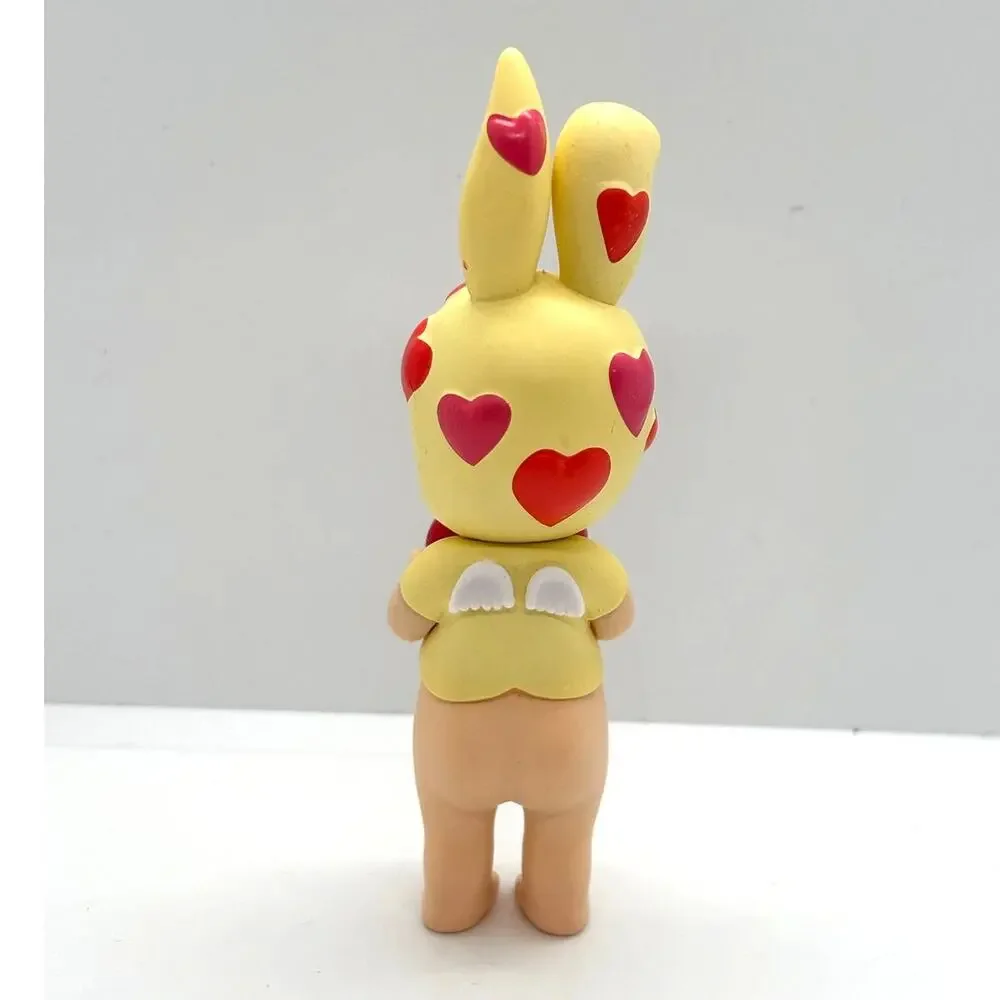 New Unbranded Kewpie/Angel Collectible Mini Figure, Rabbit w/Heart, Open Box